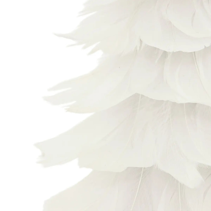 Cône plume blanc H40
