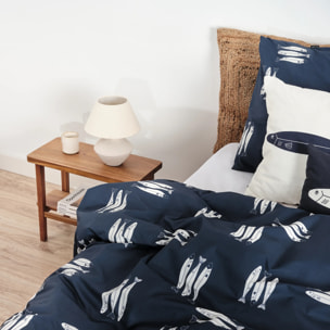 Housse de couette 100 % coton 80 fils Oropesa Bleu