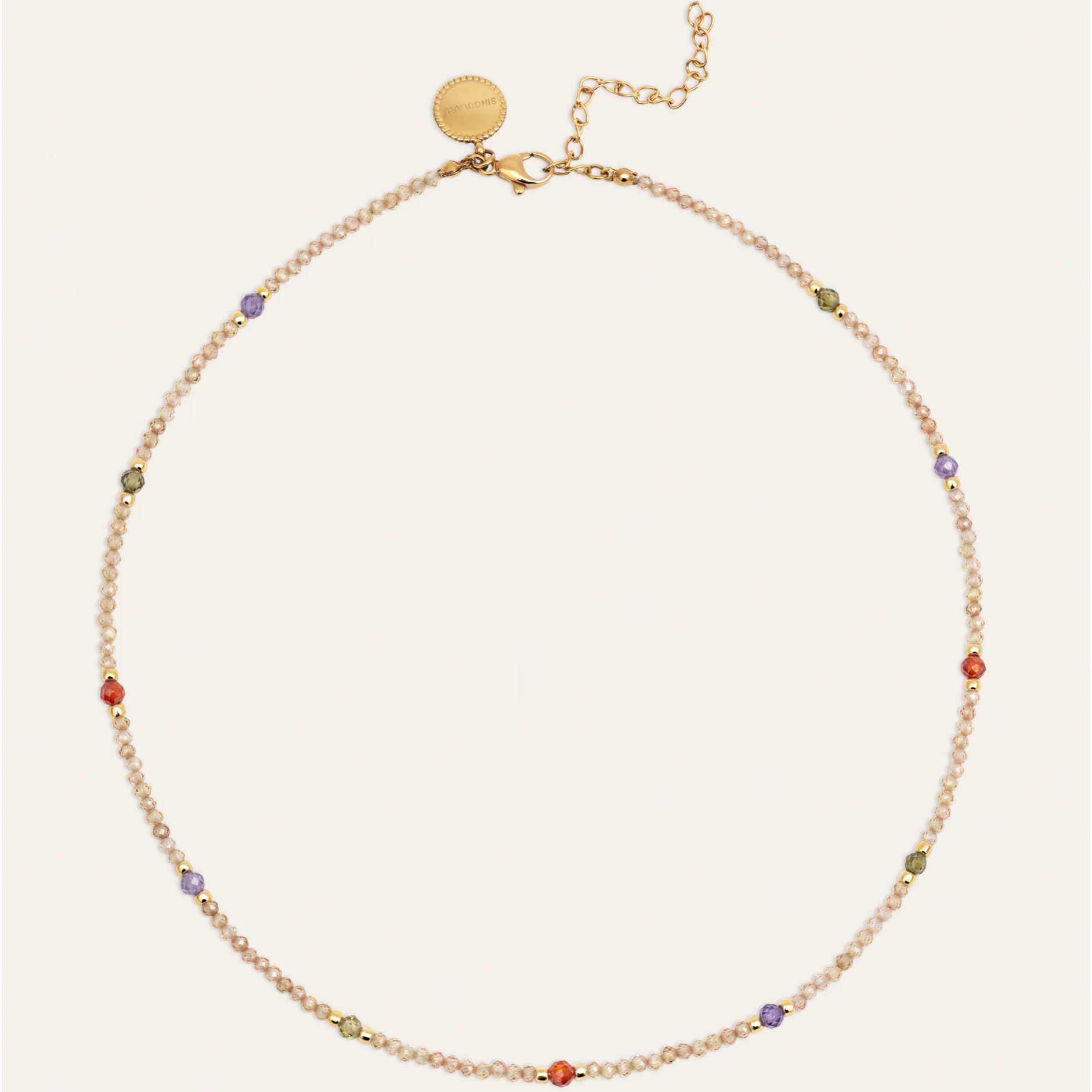 Collar Glam Acero Baño Oro