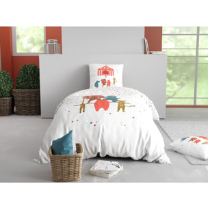 Parure de lit enfant 100% coton - Circus