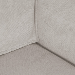 Canapé d'angle convertible 4 places en tissu chenille - LIVIA