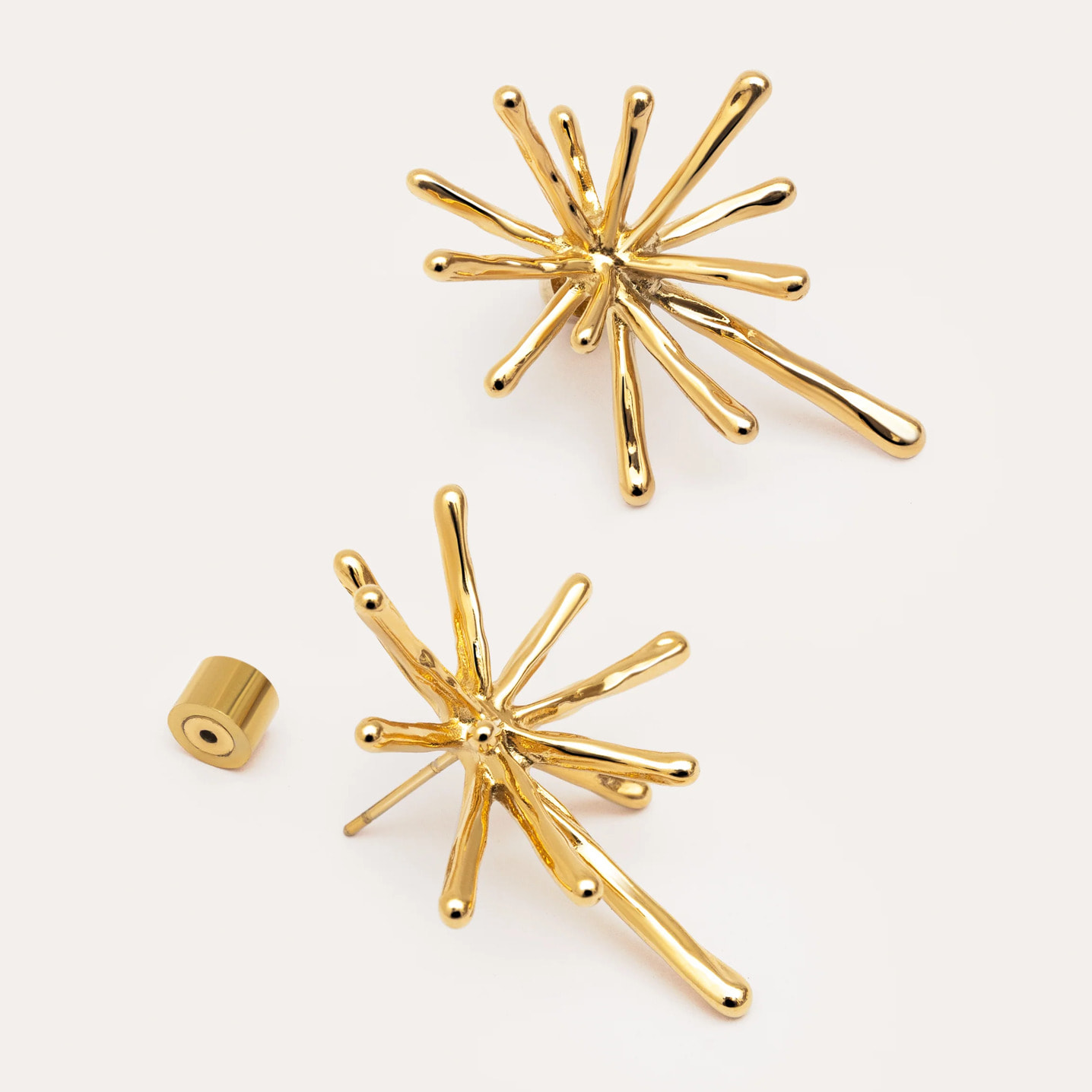 Pendientes Nova Acero Baño Oro