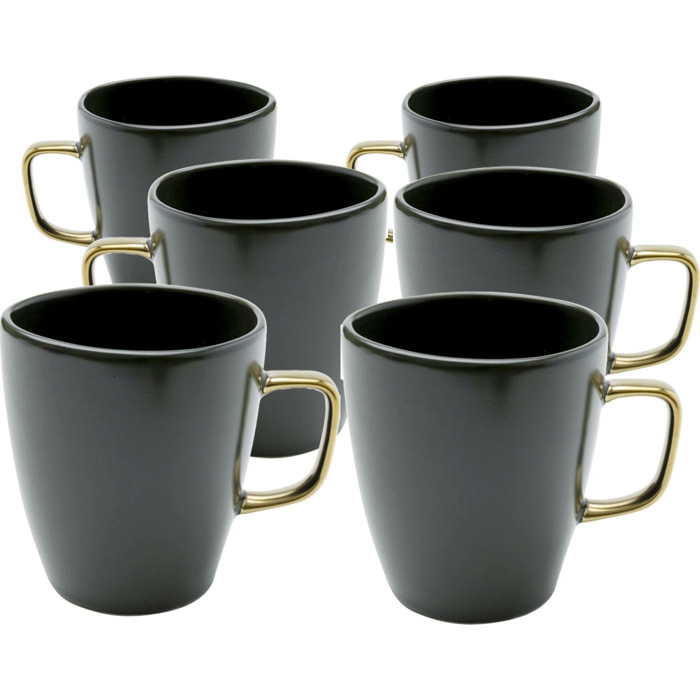 Mugs Vibrations verts set de 6 Kare Design
