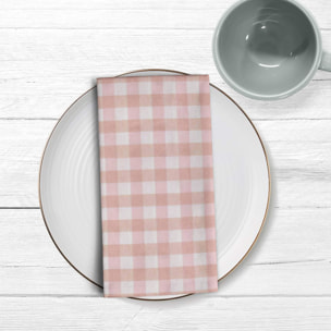 Pack de 2 serviettes Carreaux 150-11 - 45x45 cm