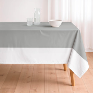 Nappe anti-taches DUO GRIS - en 100 % coton