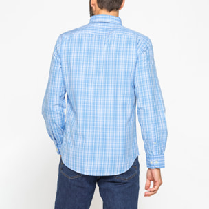 CAMICIA BUTTON-DOWN CON MANICA LUNGA E TASCHINO