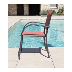 Ensemble table et chaises de jardin  - terracotta - HONFLEUR BEZIERS