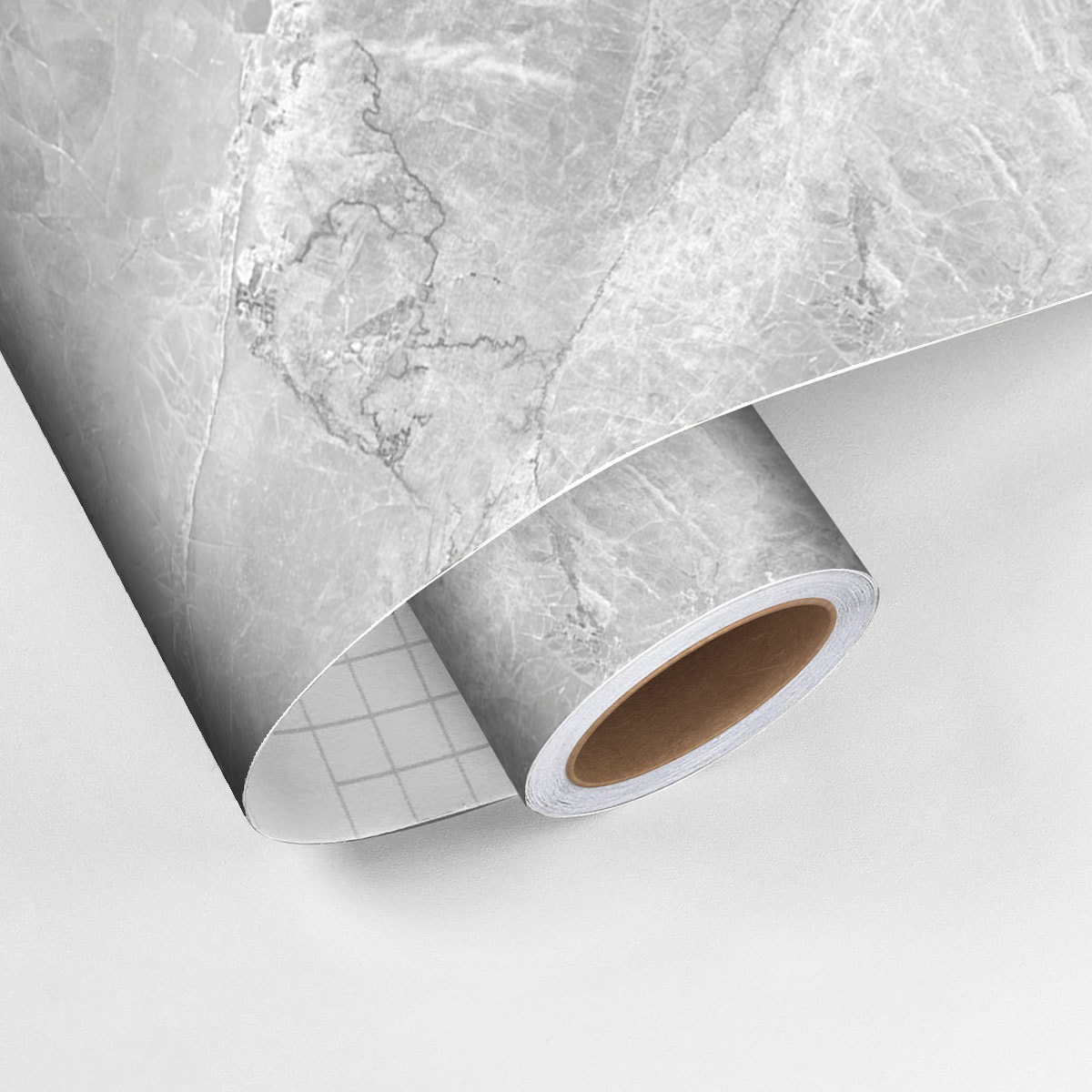 Sticker crédence adhésive - MARBRE GRIS - 60x200cm