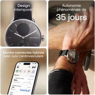 Montre santé WITHINGS Scanwatch 2 - 38mm Noire