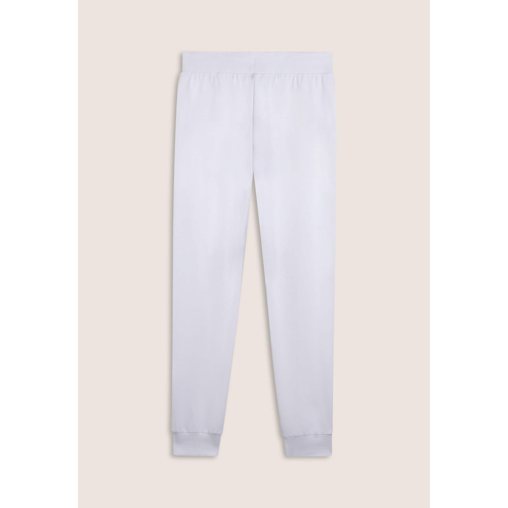 Pantaloni regular fit in jersey con polsini sul fondo