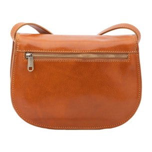 Borsa a tracolla da donna - Modello False - Vera pelle - 24.0 x 17.0 x 11.0 cm