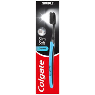 Pack de 12 - Brosse à dents Colgate Slimsoft Active Charbon