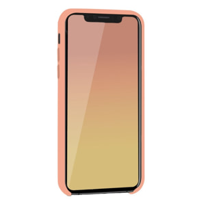 Coque iPhone 11 Pro silicone liquide Corail