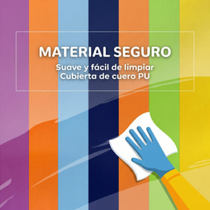 HOMCOM Juego de 7 Bloques de Espuma para Niños de 1-3 Años Bloques Psicomotricidad Figuras de Construcción para Escalar y Gatear Multicolor