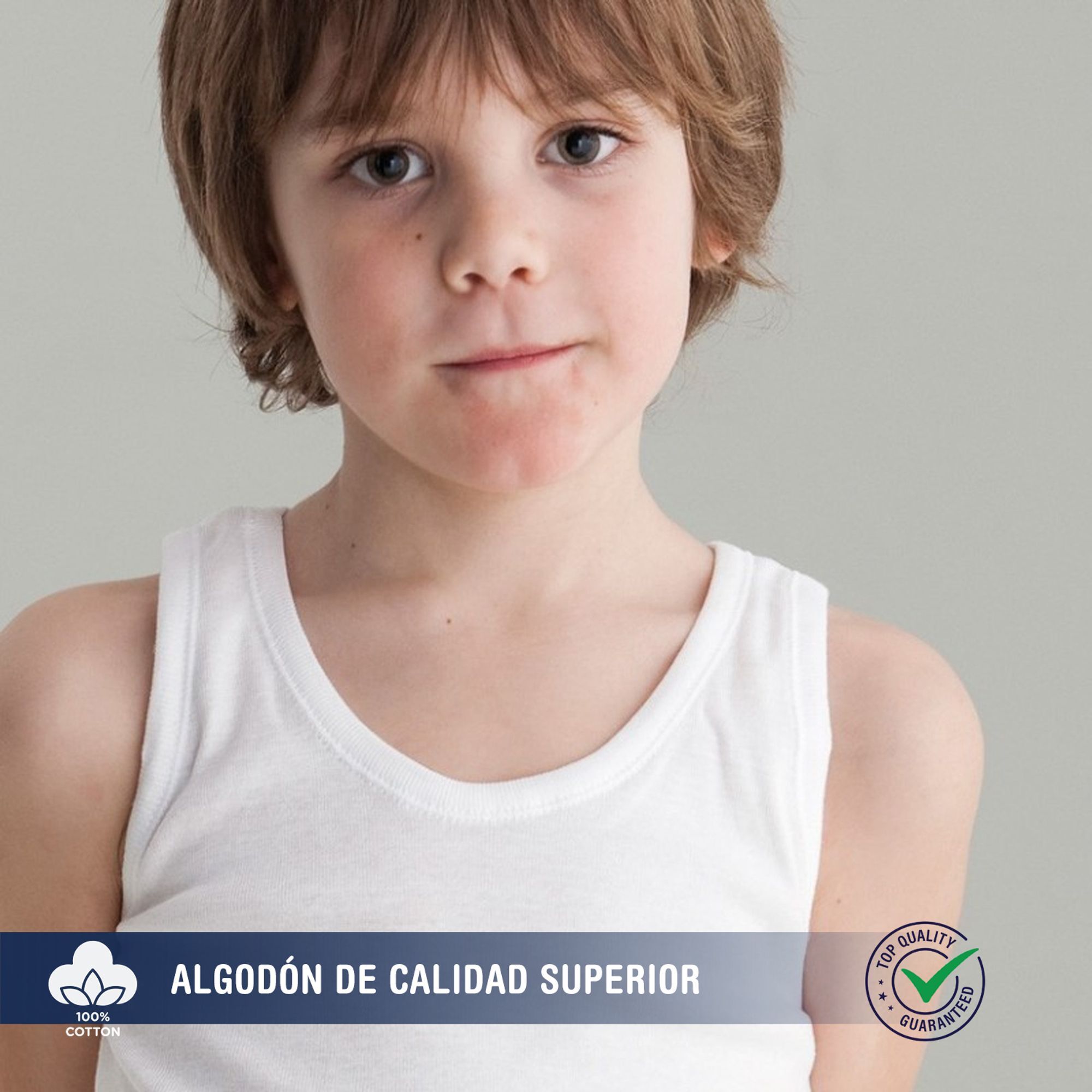 Conj. Comunion Niño Tirante Sport/Slip Desagujado Blanco Talla 10