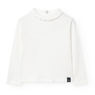 Camiseta punto canalé de bebé -BCI