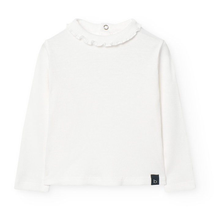 Camiseta punto canalé de bebé -BCI