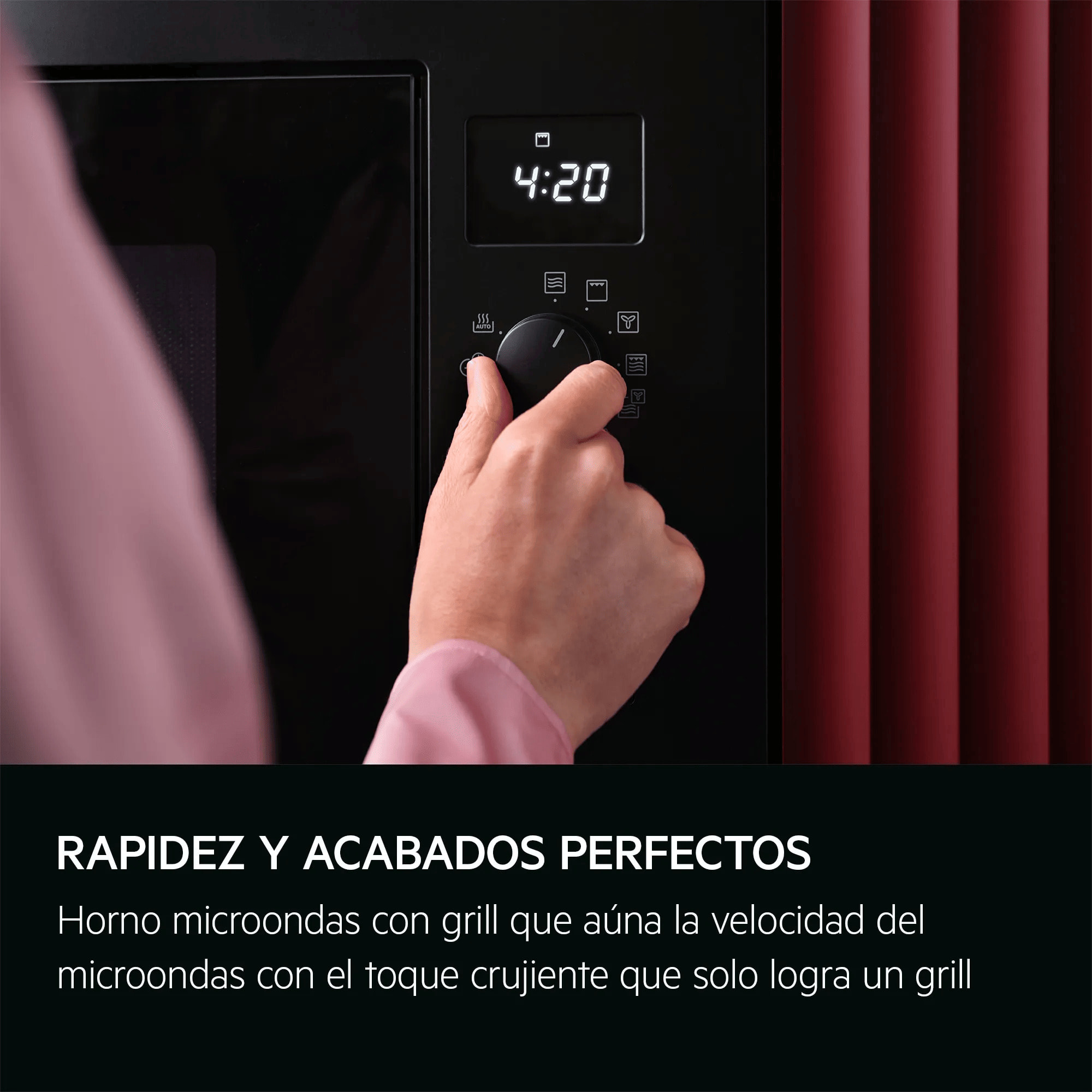 AEG Microondas de 800 W con función microondas y grill NMS5G20EB | Reacondicionado