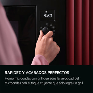 AEG Microondas de 800 W con función microondas y grill NMS5G20EB | Reacondicionado