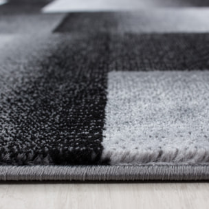 MIAMI - Tapis de salon à motif géométrique noir - MIA6560NOI
