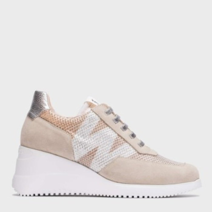 Deportivas DALLAS beige. Tacón: 6cm