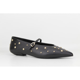 Bailarinas en negro. Tacón de 1 cm