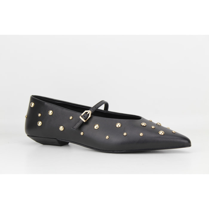 Bailarinas en negro. Tacón de 1 cm