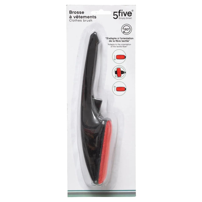 Brosse à vêtements rotative noir