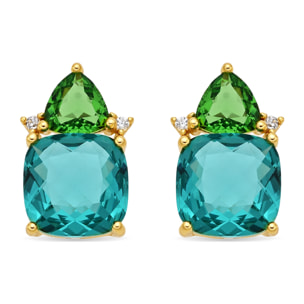 Pendientes Ilkan acabado oro amarillo 18k