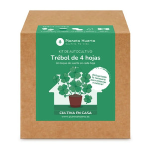 Kit de autocultivo Trébol Planeta Huerto