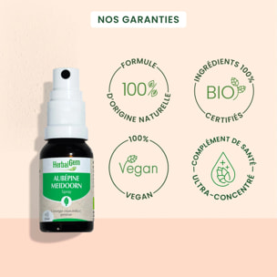 Herbalgem- Bourgeon d'Aubépine - spray - Bio - 15 ml