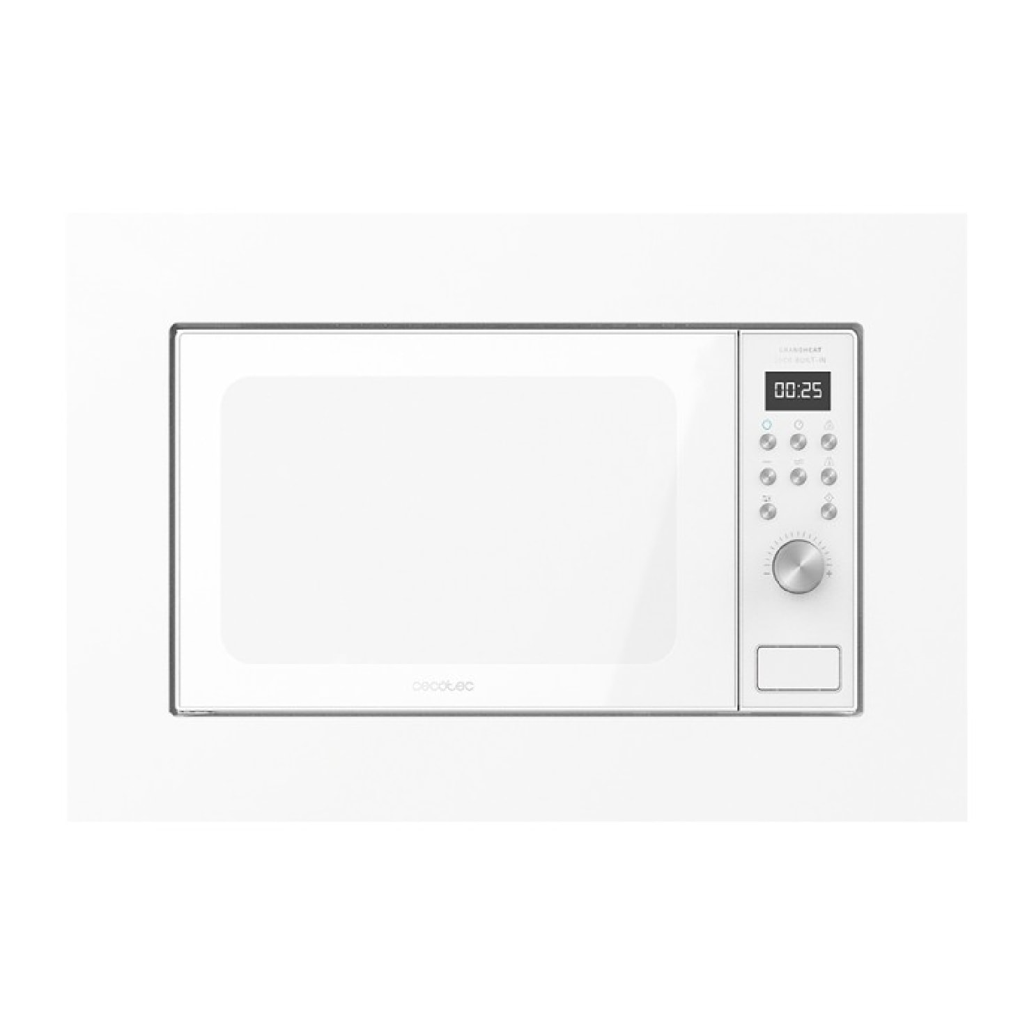 Microonde da incasso con piatto GrandHeat 2000 Built-in White Cecotec