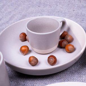 Lot de 6 assiettes creuses, TERRE DE SIENNE