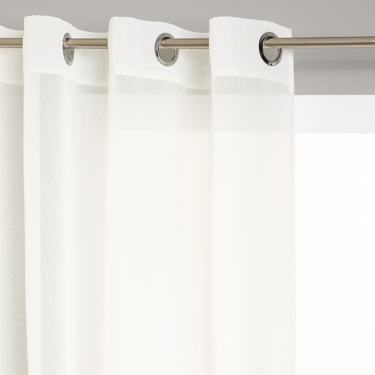 Voilage "Etamine" blanc ivoire 140x240cm