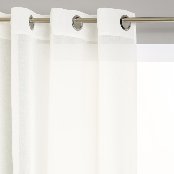 Voilage "Etamine" blanc ivoire 140x240cm