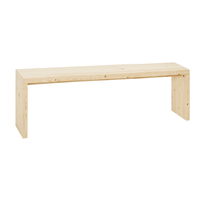 Banc en bois massif ton naturel en différentes tailles