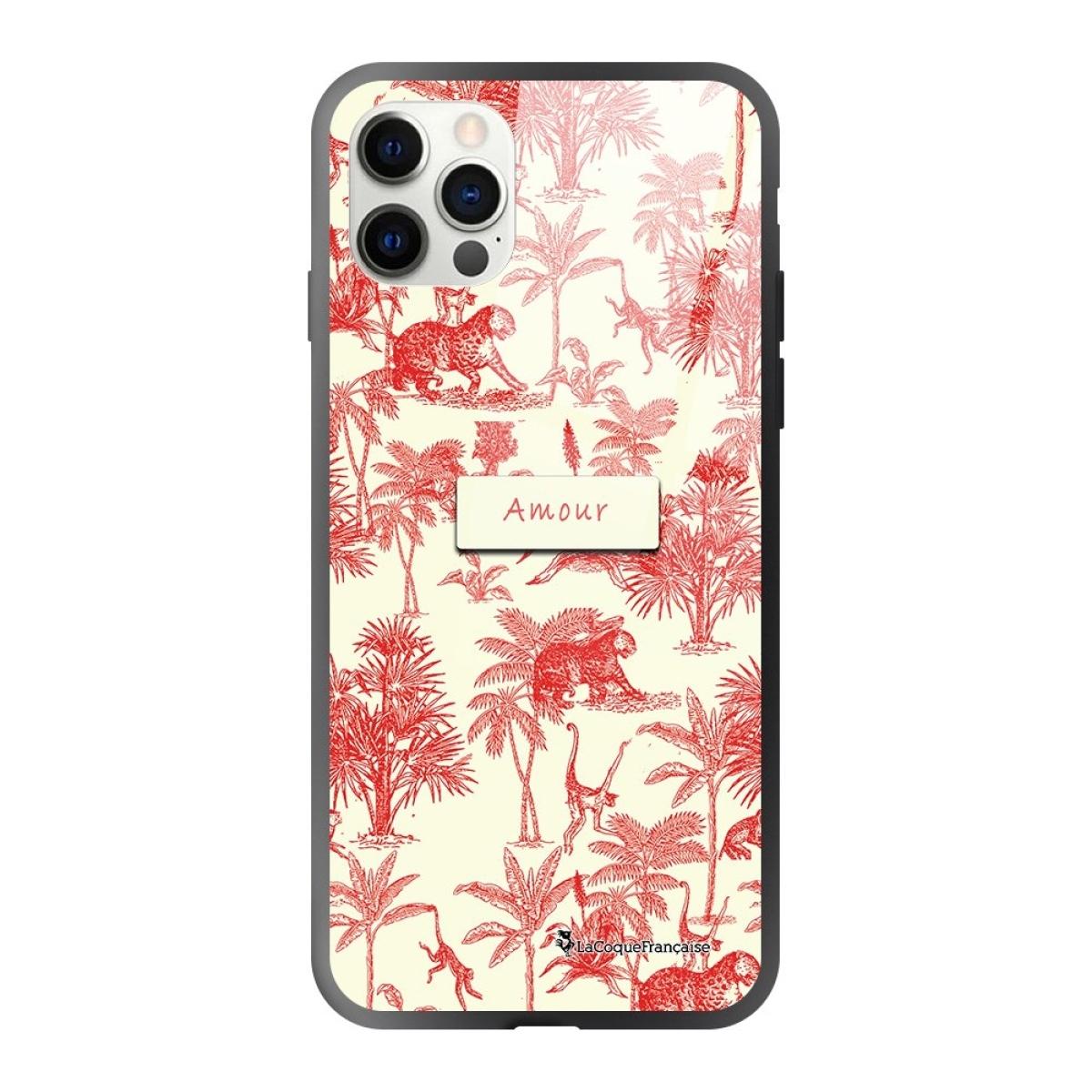 Coque iPhone 12/12 Pro Coque Soft Touch Glossy Botanic Amour Design La Coque Francaise