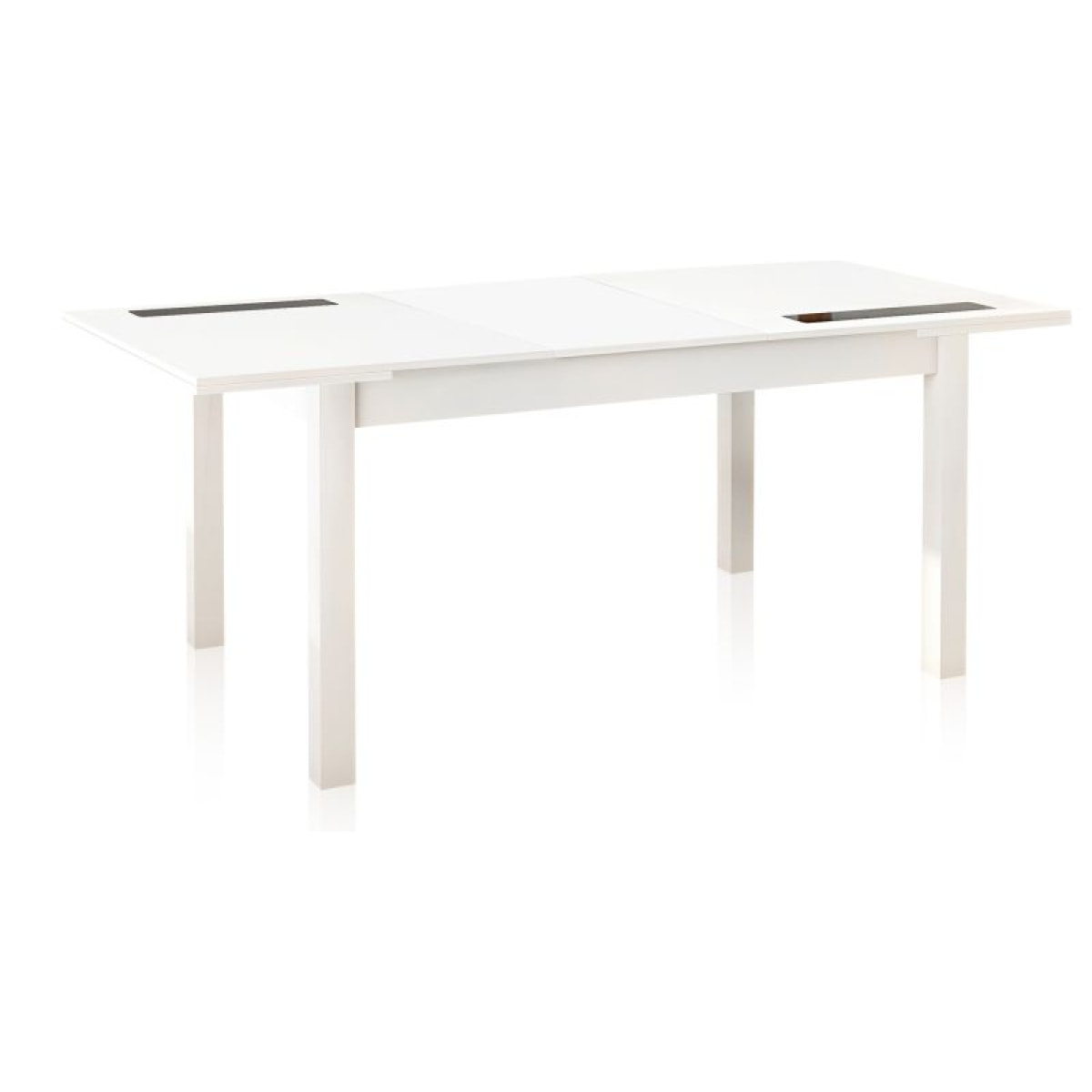 Mesa de comedor extensible Nuka Blanco