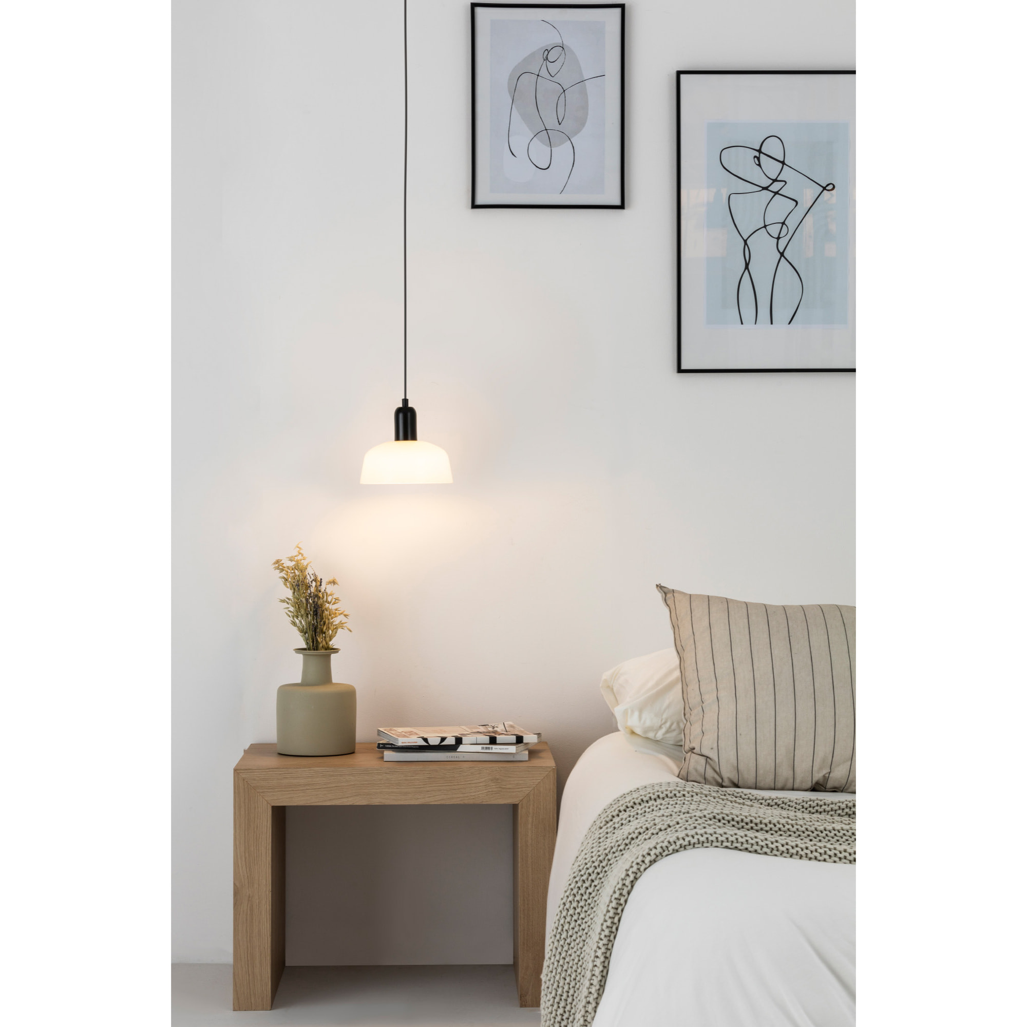 TATAWIN S Colgante cristal blanco