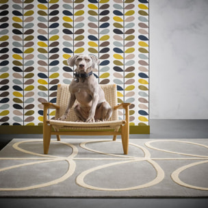 Tapis salon et chambre fait à la main en laine motif seventies YOZA