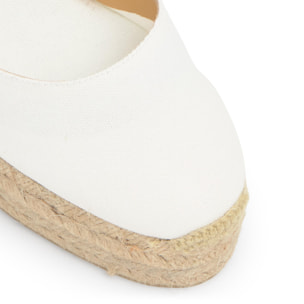 Alpargata cuña Chiara blanco mujer 11cm