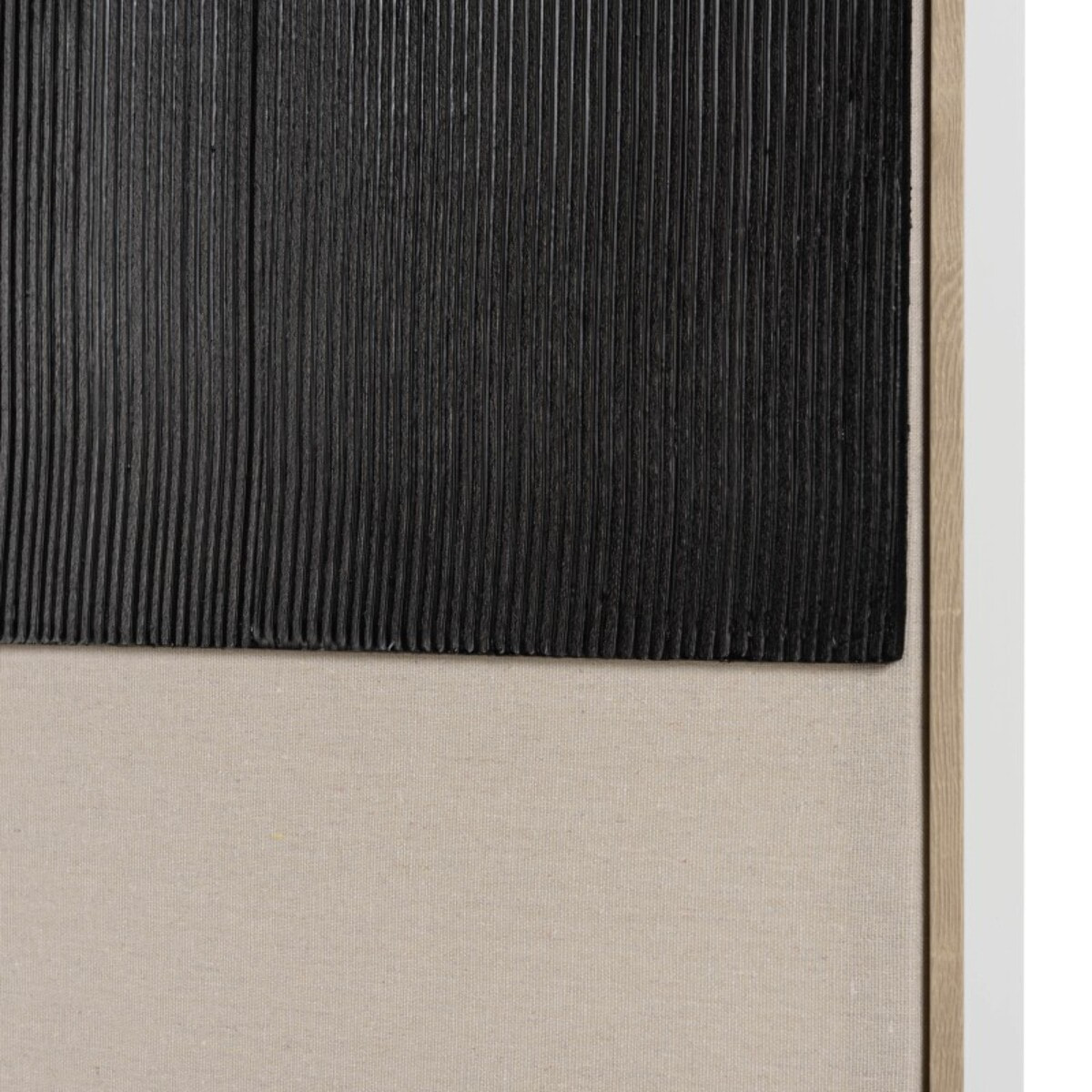 HOMER - Décoration murale 83x123cm mix matières, cadre bicolore