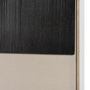 HOMER - Décoration murale 83x123cm mix matières, cadre bicolore