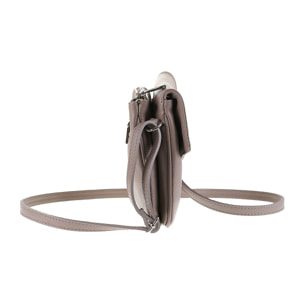 Borsa a tracolla da donna Made in Italy - Modello Seraphina Lux - 100% pelle - 26.0 x 18.0 x 4.0 cm