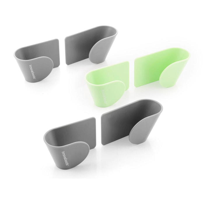 Set de 3 Soportes Adhesivos para Tapas de Cocina Smarack InnovaGoods