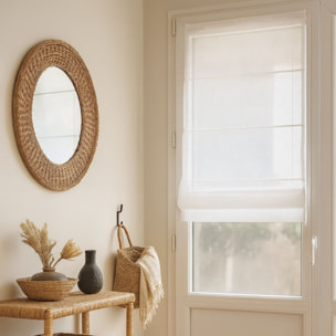 Store bateau en étamine blanc - Blanc