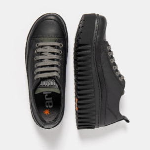 Zapatos 1518A RUBBER NYLON BLACK-KAKI/BRIGHTON color Black-kaki
