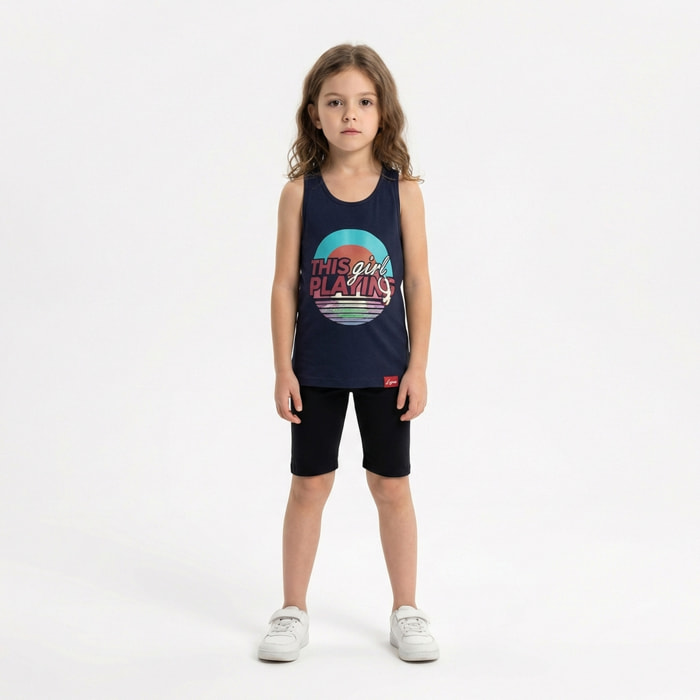 Canotta palestra da donna FEPLA blu