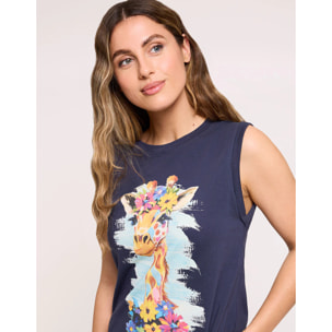 Camiseta Tirantes Azul Marino - Jirilda