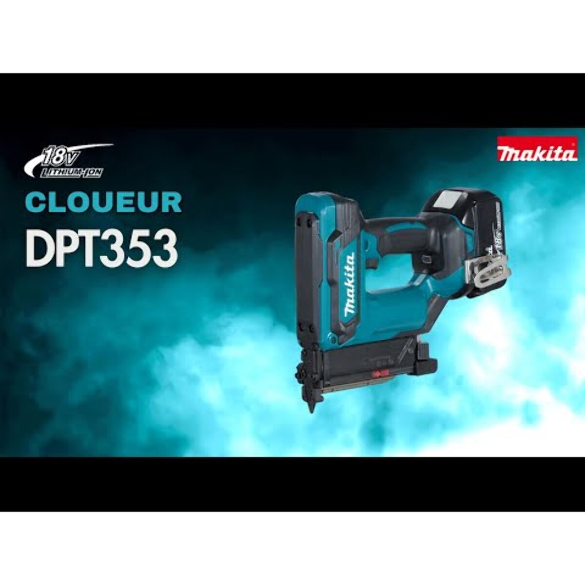 Clavadora 12 V CXT Li-Ion 1,5 Ah MAKITA - 2 baterías, cargador, maletín - PT354DWYJ